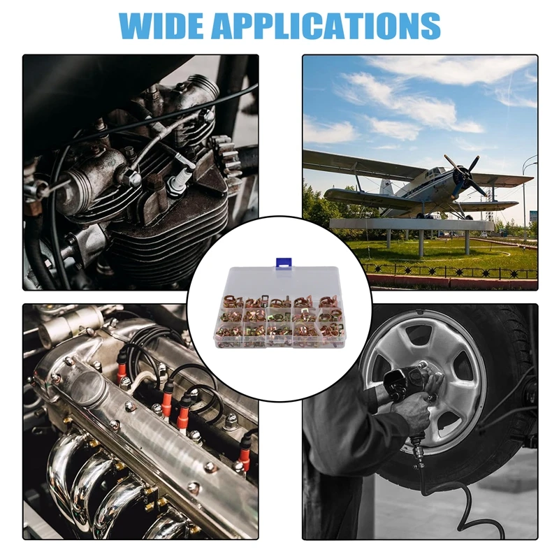 115 шт. пружинные зажимы для шланга 6-22 мм цинковый пружинный зажим топливная линия