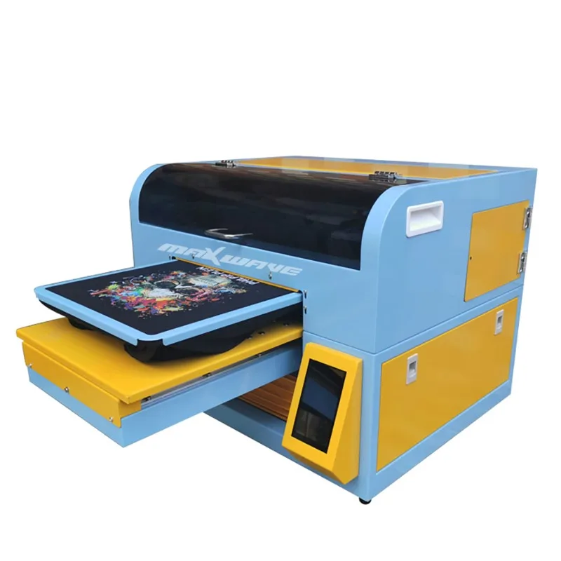 

A2 A3 A4 Size Digital Inkjet DTG Printing Machine Textile Cotton Flatbed Direct To Garment Printer