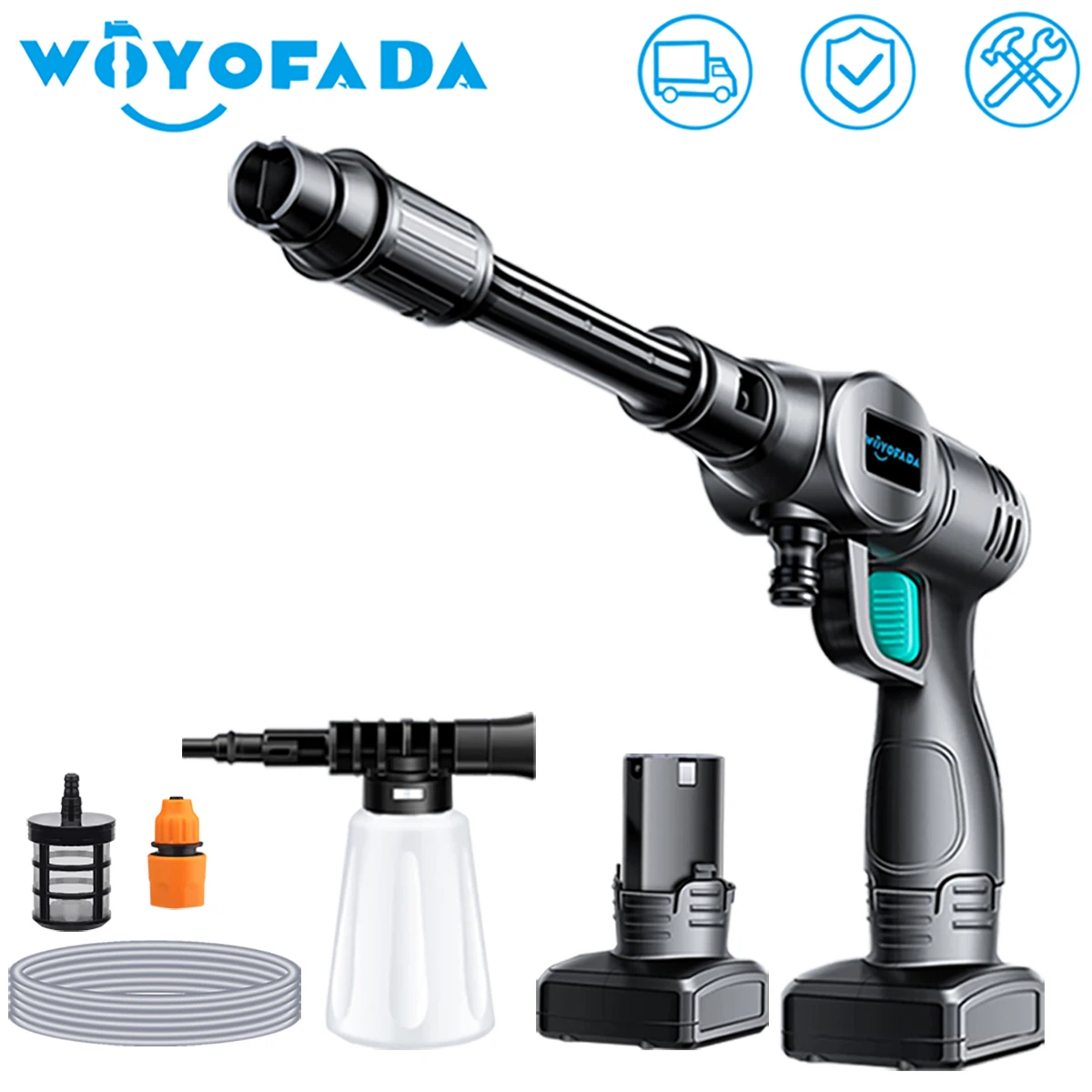 

300 Вт, 30 бар, беспроводная Автомойка высокого давления, водяной пистолет, водяной пистолет, автомойка высокого давления