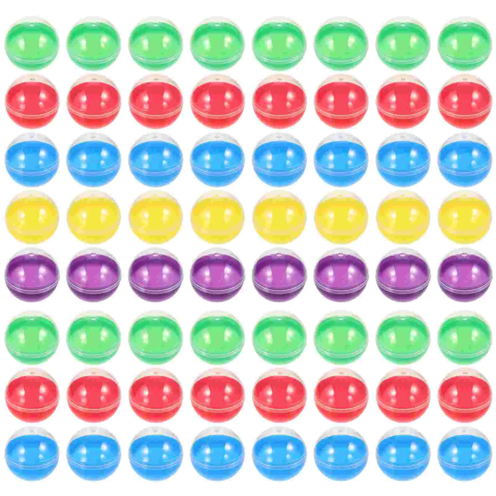 50 шт. красочный торговый автомат с полупрозрачной оболочкой заполняемые капсулы