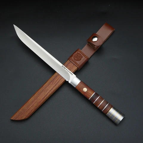 XUANTENG Высокая твердость, кислотная ветка, бытовая ручка из цельного дерева, нож для мяса и острых фруктов, нож для стейка из баранины