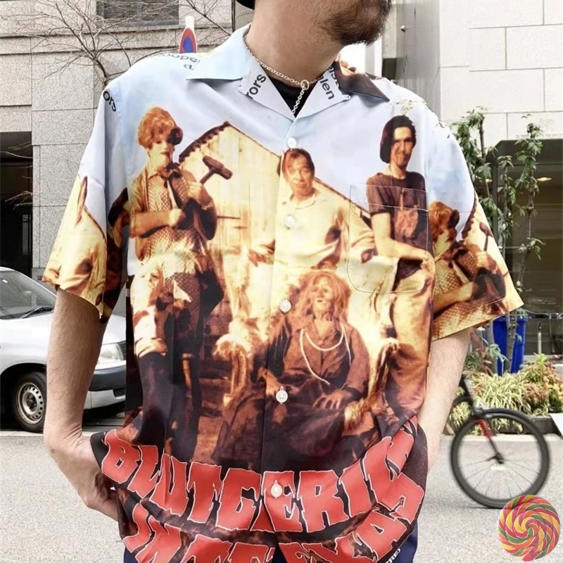 

WACKO MARIA Casual Full Print Hot Sell Shirt for Summer Beach