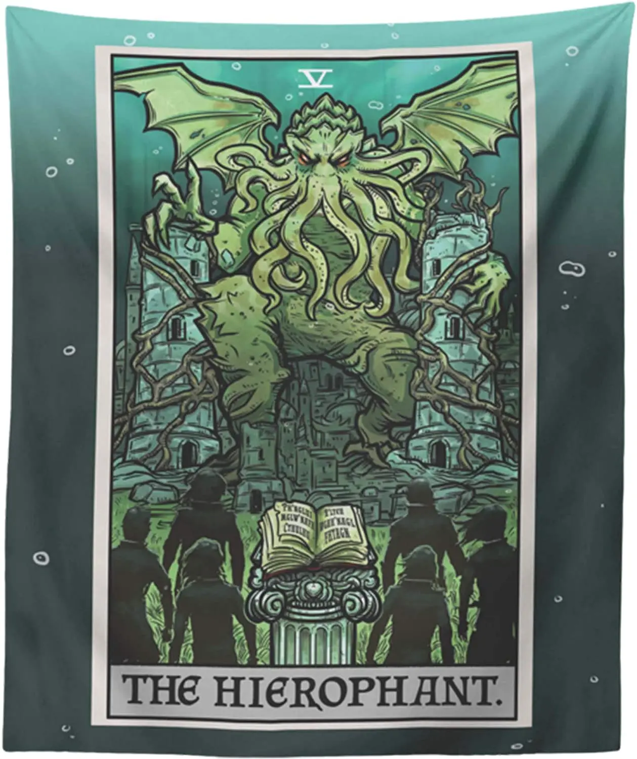 

Free Shipping The Hierophant Tarot Card Terror Tarot Tapestry 60" x 50"