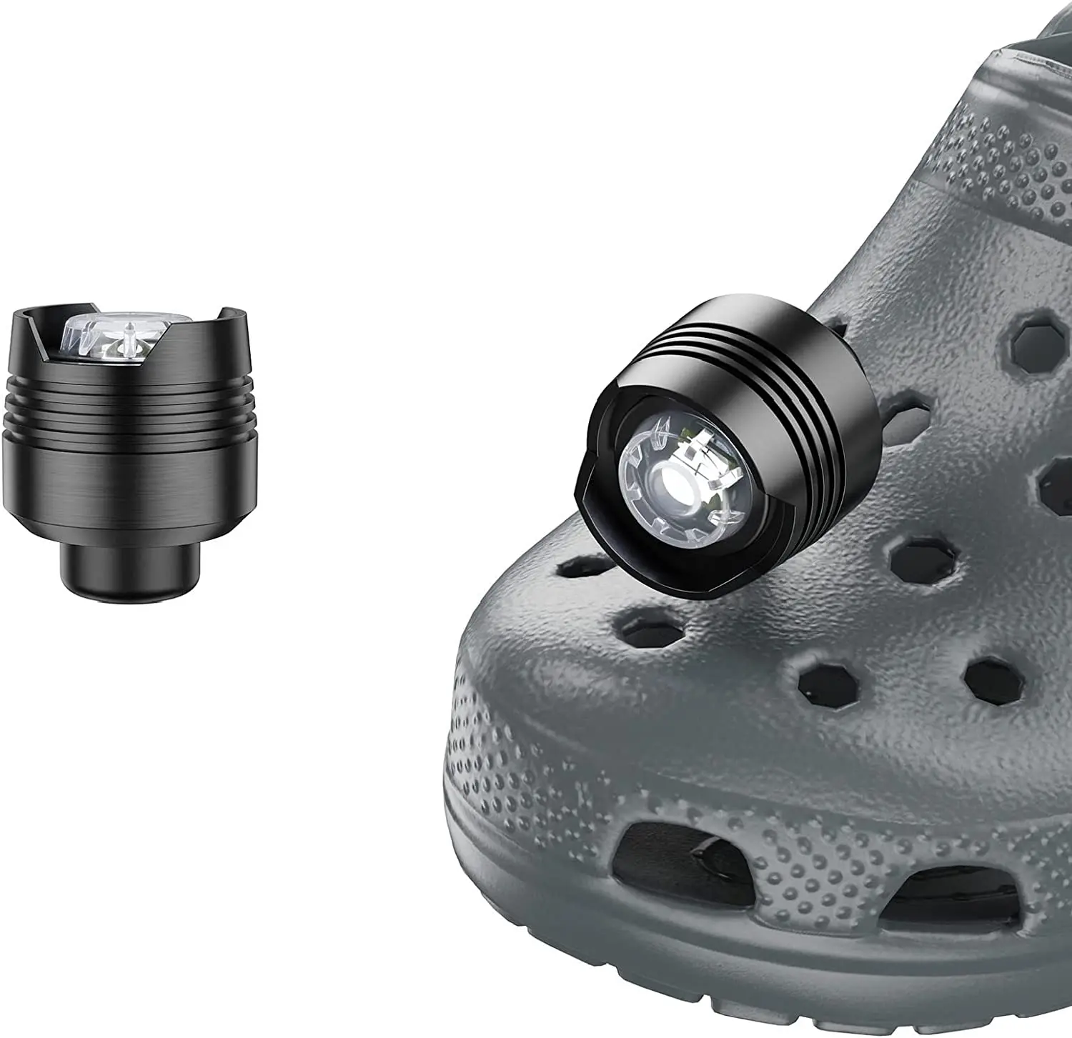 Headlights for Crocs 2pcs Lights Flashlights Attachment for Crocs Charm Accessories for Kids Adults Crocs Clog Shoes Headlights