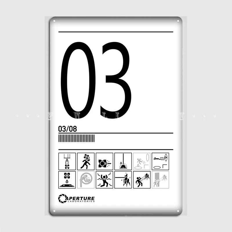 

Test Room 03 Metal Sign Cinema Garage Kitchen Funny Painting Décor Tin Sign Poster