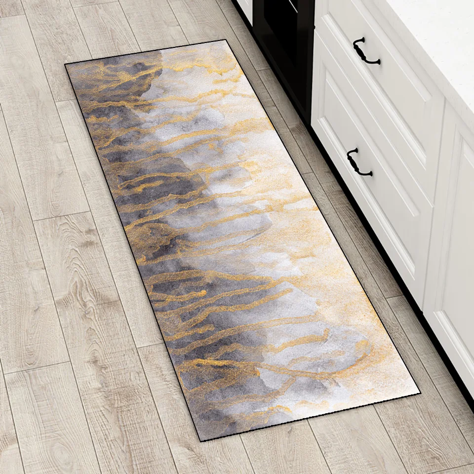 

кухонный ковер Коридор балкон мягкий длинный ковер напольный коврик для гостиной в стиле ретро нескользящий коврик для входной двери можно...