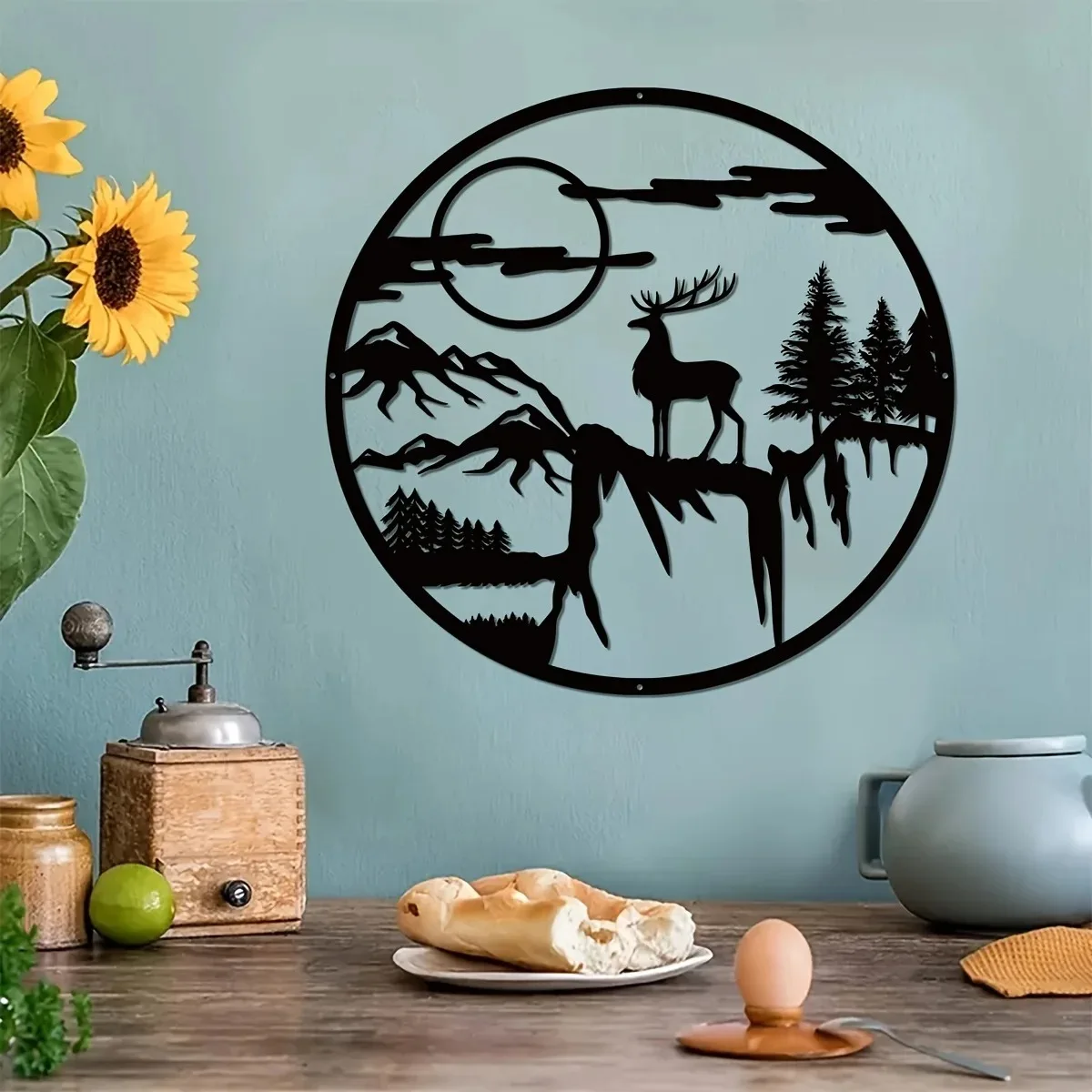Металлический Знак В Виде Домика С Оленями Тематическое Украшение Для Охоты На