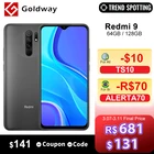 Смартфон Xiaomi Redmi 9 глобальная прошивка, 4 Гб 64 ГБ, Восьмиядерный процессор Helio G80, четыре камеры 13 МП, экран 6,53 дюйма FHD +, аккумулятор 5020 мАч