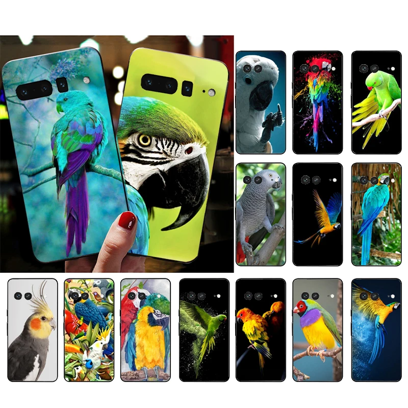 

Phone Case for Google Pixel 7 Pro 7 6A 6 Pro 5A 4A 3A Pixel 4 XL Pixel 5 6 4 3 XL 3A XL 2 XL Parrot Bird Macaw Case