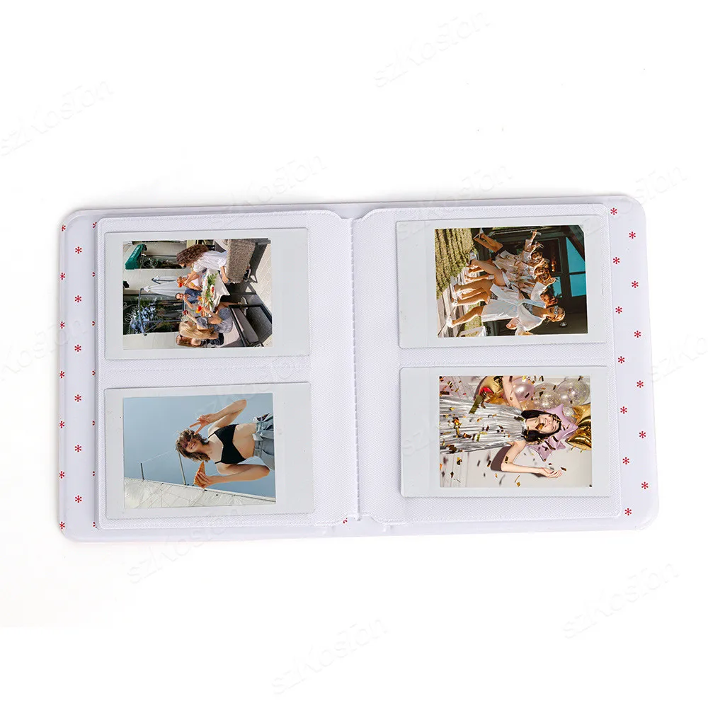 Фото 3-дюймовый портативный фотоальбом с 64 карманами Instax Mini из искусственной кожи, фотокарточки, фотоальбом для камеры Fujifilm Instant 12//11/9 №4