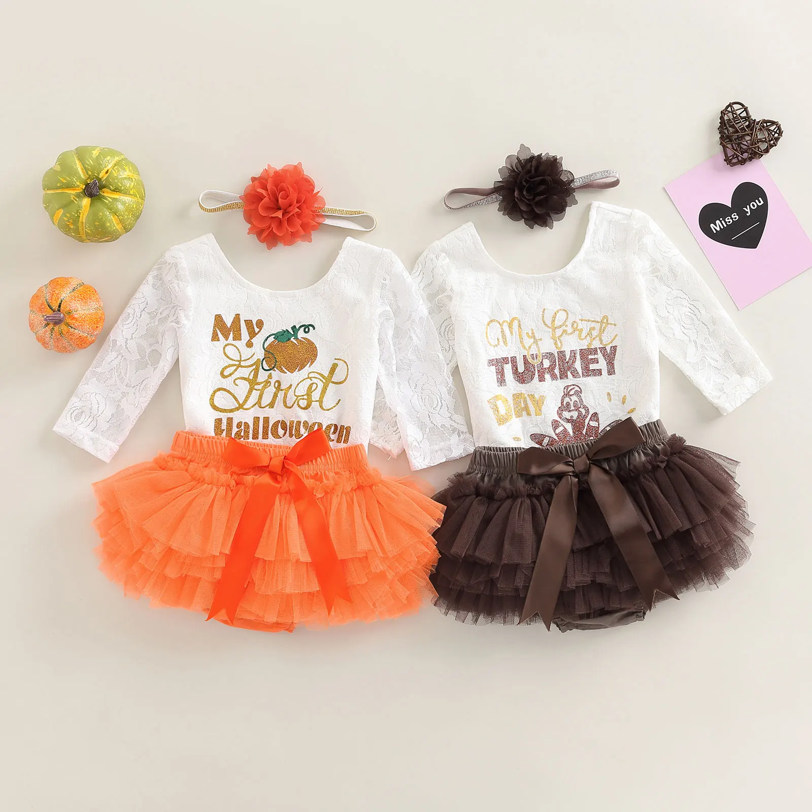 3 шт. детский кружевной комбинезон с длинным рукавом на возраст 0-18 месяцев |