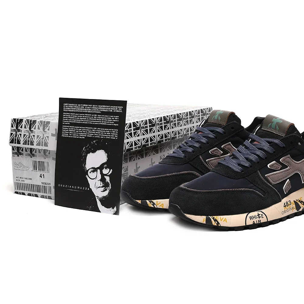 PREMIATA мужские повседневные легкие кроссовки в американском стиле ретро роскошные