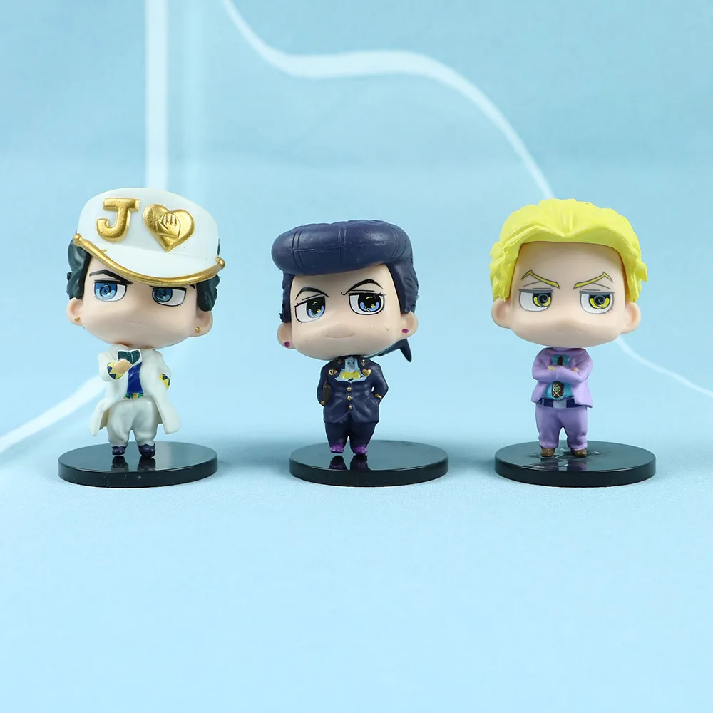Фото 7-8 см 5 шт./компл. аниме JoJo Bizarre Adventure Q версия фигурки героев ПВХ модель игрушки куклы украшения коллекционный подарок №3