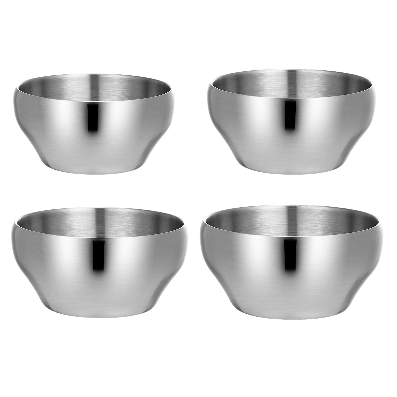 

Stainless Steel Double Layer Bowls Insulated Anti-Scald Rice Bowls Noodle Ramen Soup Food Container Kitchen Tableware
