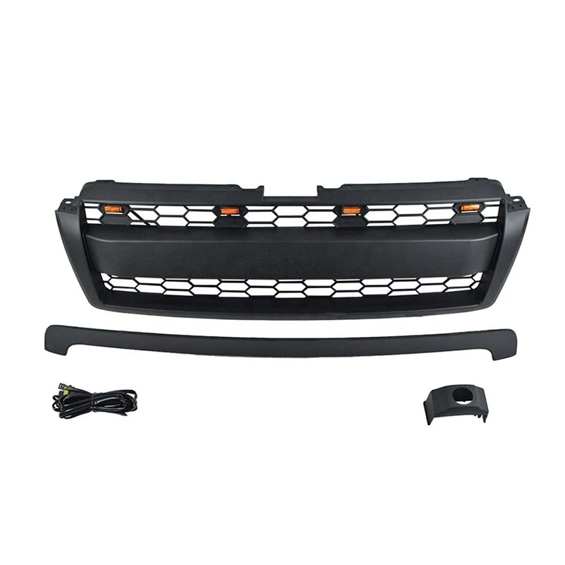 

Suitable for Toyota Land Cruiser Prado 2010 2011 2012 2013 2014 4x4 Off Road Auto Parts Front Grill Car Grille with Lights