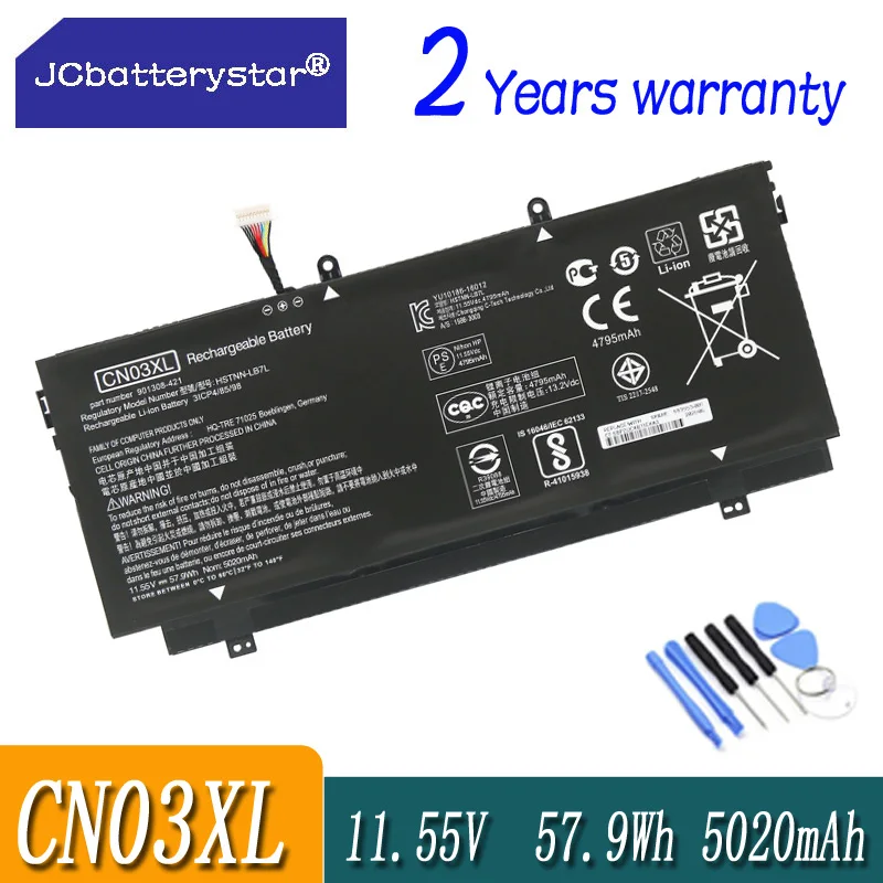 JC Новый SH03XL CN03XL HSTNN-LB7L TPN-Q178 901308 -421 901345 -855 Аккумулятор для HP Spectre X360 13-AB001 13-AB002 13-W000