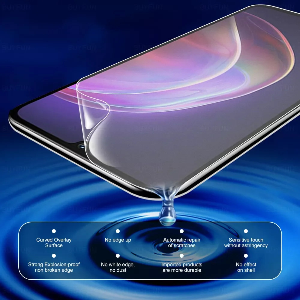 3 IN 1 Frosted Front+Back Hydrogel Film+ Camera Lens Glass For VIVO V21 5G/ 4G V21e v 21 21E e Screen Safety Protective Film