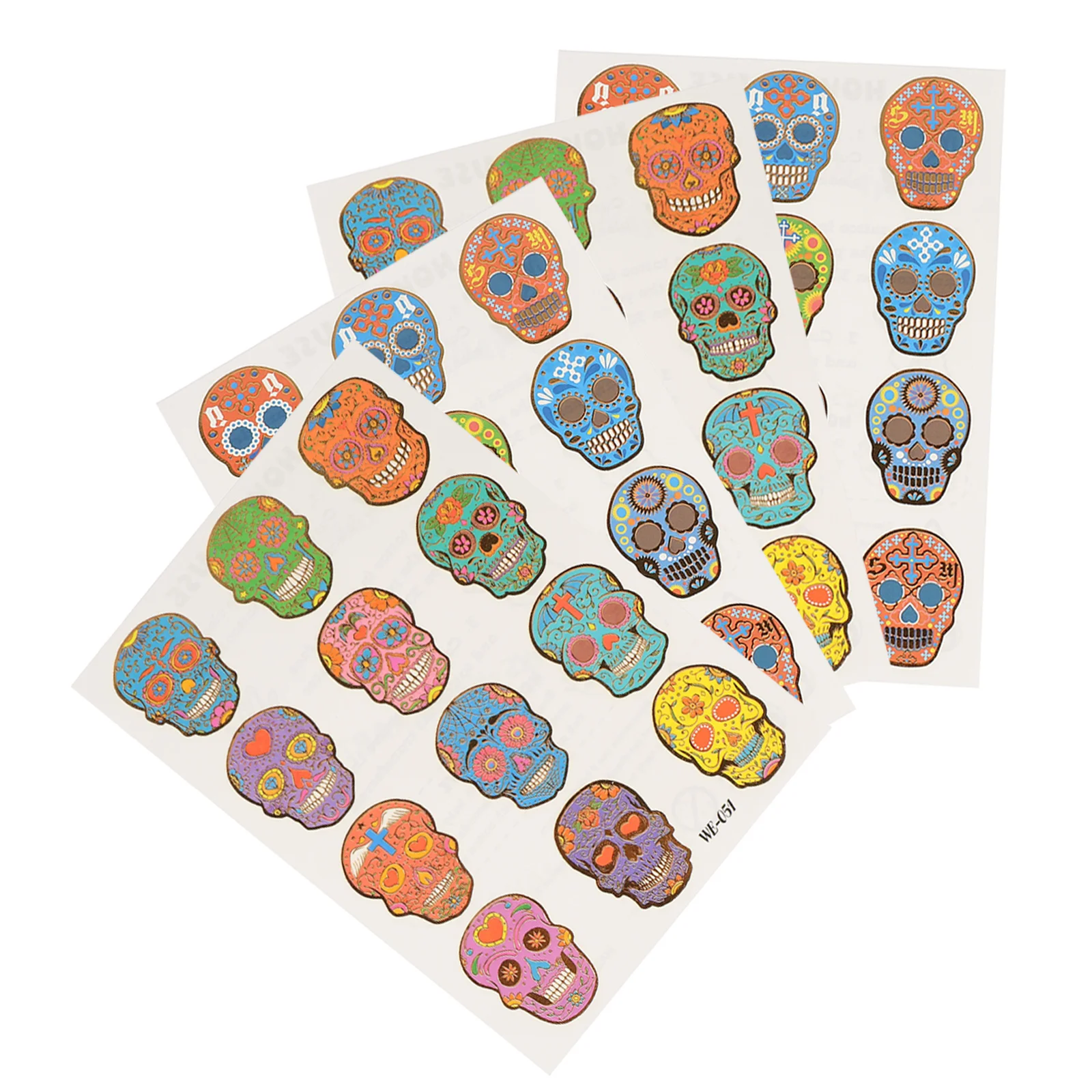 

4 листа, переводные наклейки на Хэллоуин