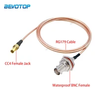 rg179 75 ohm din 1 02 3 mini cc4 female jack to waterproof bnc jack pigtail hd sdi cable for blackmagic hyperdeck shuttle