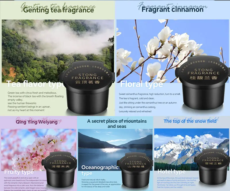 

Автомобильный диффузор для ароматерапии, запасной ароматизатор, автомобильный освежитель воздуха, заправка эфирного масла, 5 ароматов, смесь специальных духов, ТОЛЬКО