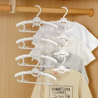 5pcs drying hanger storage hangers magic multi port support hangers for clothes drying rack multifunction plastic clothes rack
