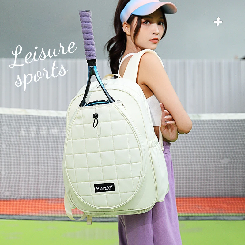 Tennis Badminton Backpack for Wemen YWYAT Large Capacity with Shoe Compartment Gym Sports Racquets Bag