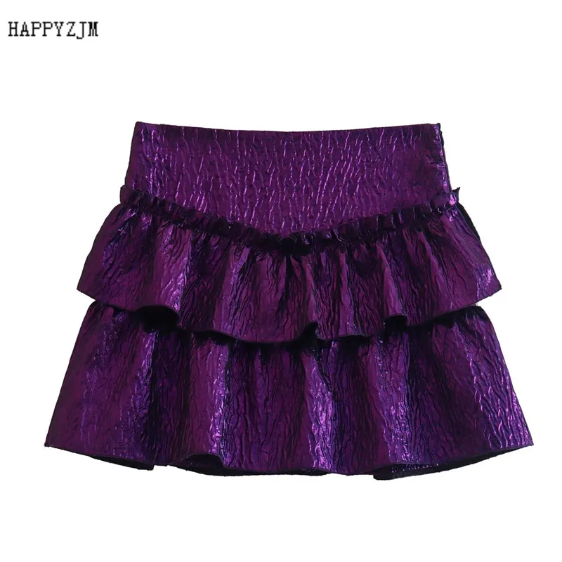 

Новая женская универсальная мини-юбка с многослойным украшением, осенне-зимние универсальные модные юбки