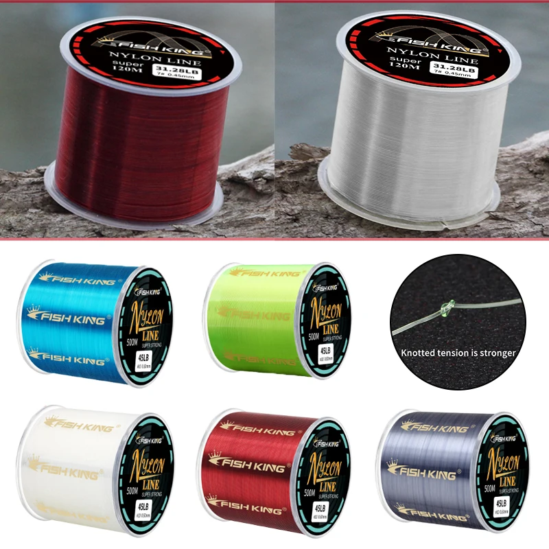 

Super Strong 300M 500M Fishing Leads Nylon Line Monofilament Line Sinking Line Carp Fishing For Fishing Accessories