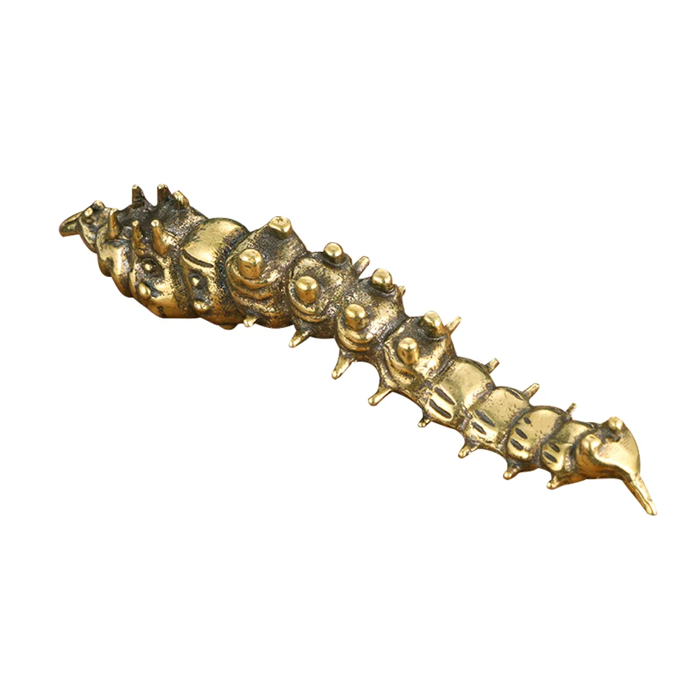 

Статуэтка гусеница, статуэтка насекомого, латунные насекомые, скульптура, украшения, фигурки животных, искусственное мини-украшение для са...