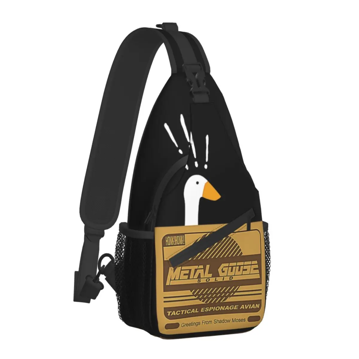 

Untitled Stealth Game Shoulder Bags goose game Casual Chest Bag Hiking Outdoor Sling Bag School Graphic Design Crossbody Bags
