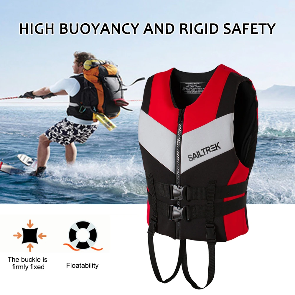 

Children Drifting Safety Vest Adjustable Neoprene Buoyancy Survival Suit Warm Wear-resistant Breathable for Swimming Sea Fishing
