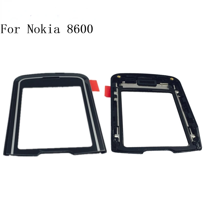

New LCD Front Glass Screen Outer Lens With Frame For Nokia 8600 Luna