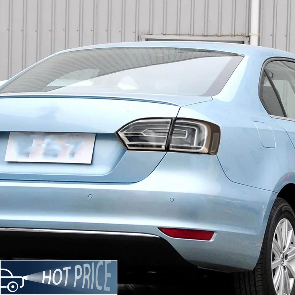 Фото Для Volkswagen Jetta Mk6 Sagitar 2012-2014 задний фонарь в сборе, модернизированная прозрачная версия, светодиодный динамический стиль №2