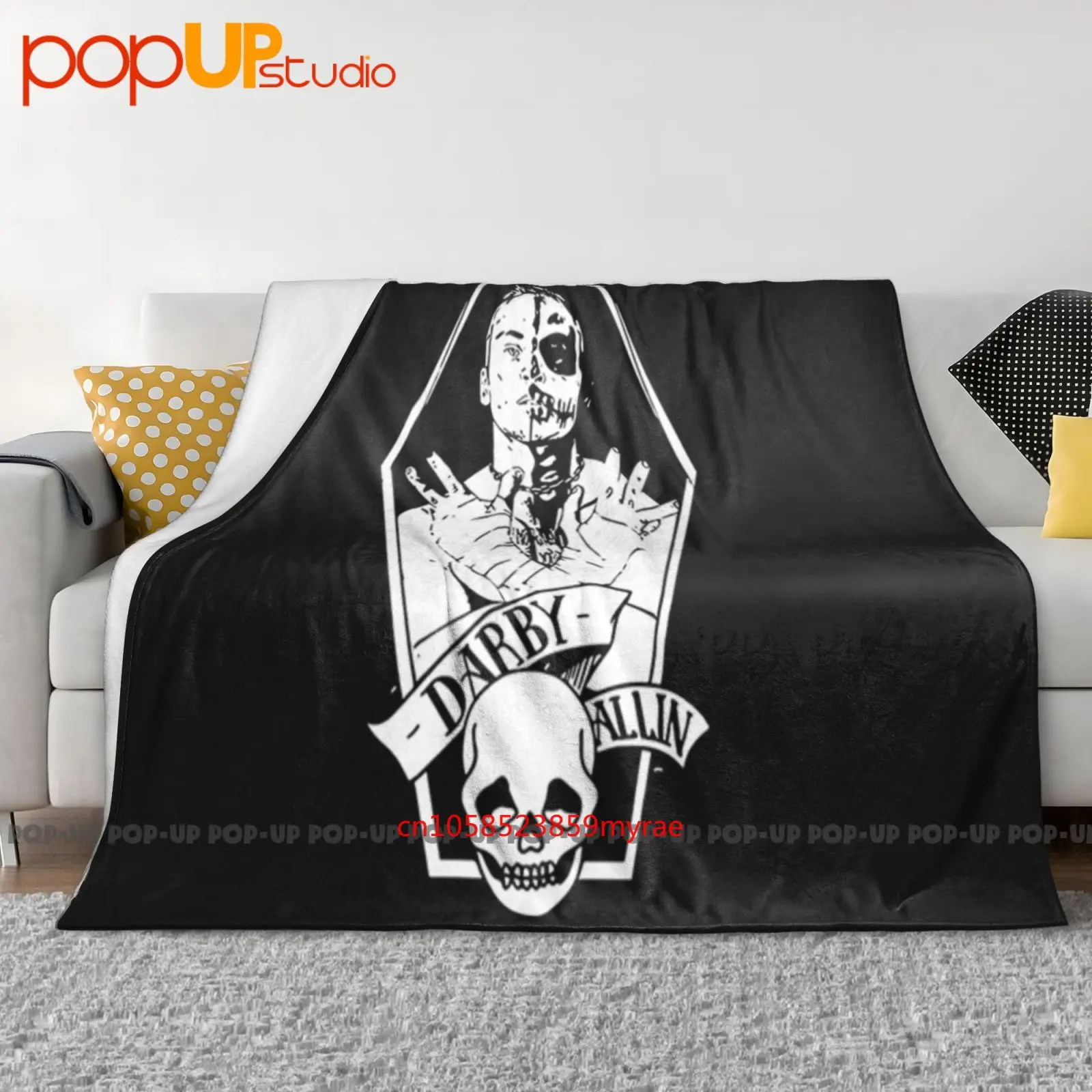 Фото Aew Darby Allin Coffin Ультра-мягкое одеяло, одеяло, зимние чехлы на диван, чехлы на кровать №1