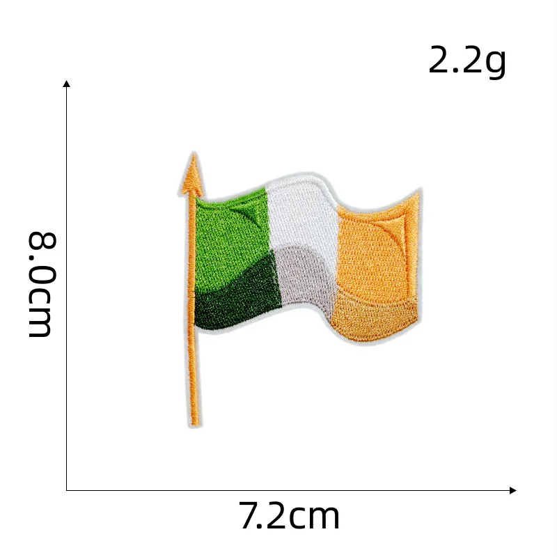 Эмблема ирландского карнавала ко Дню Св. Патрика для одежды вышивка утюгом