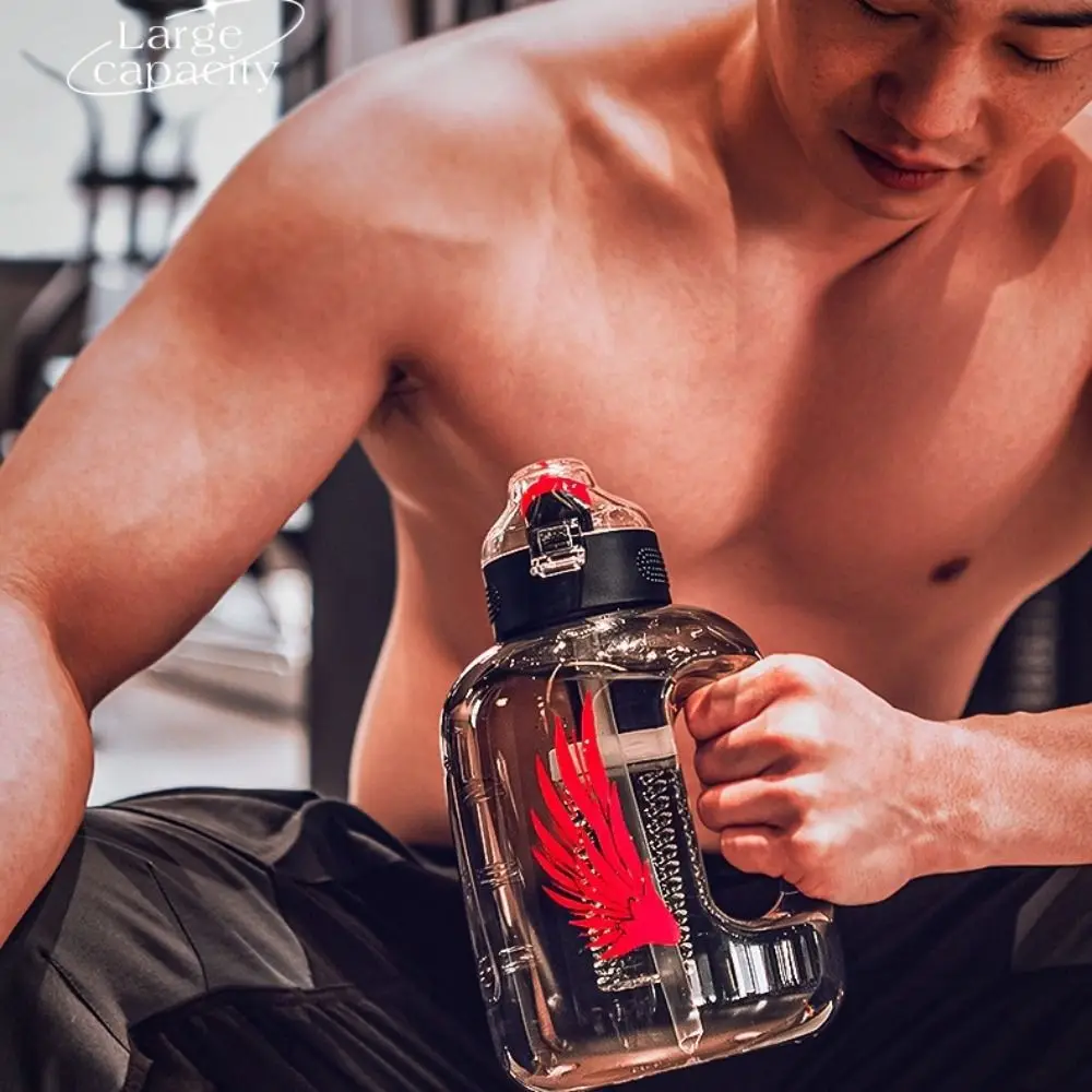 Бутылка для воды с соломинкой л 4 5