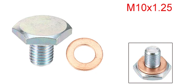 

Автомобильная Пробка для слива масла UXCELL Sctew с шайбой 1 комплект M10x1.25 1146063 для Peugeot 508 2010-2018 для Ford Focus 2004-2020