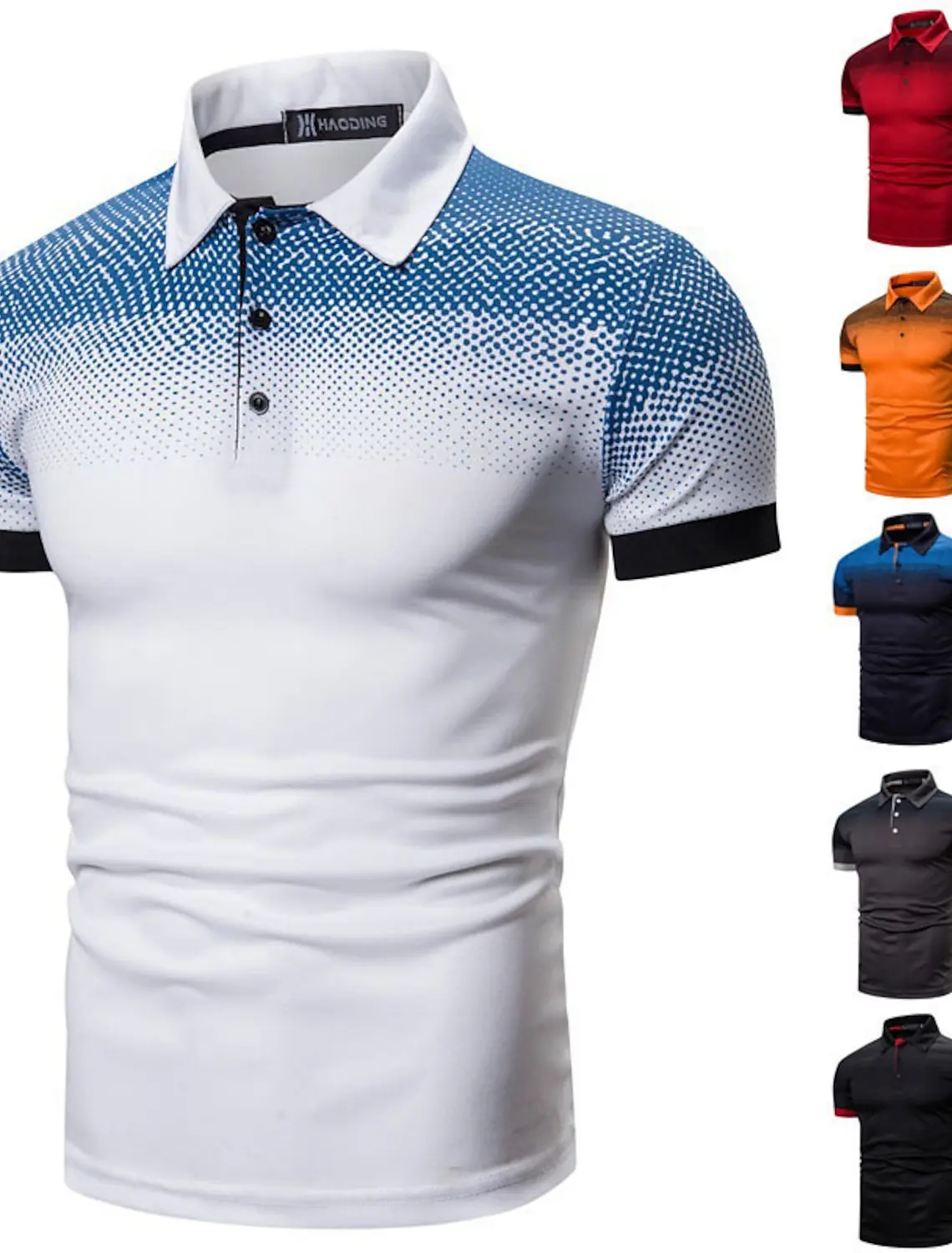 

Men's Polo Shirts Golf Shirt Button Up Breathable Quick Dry Moisture Wicking Short Sleeves Mans Clothes Summer Tennis Sportswear