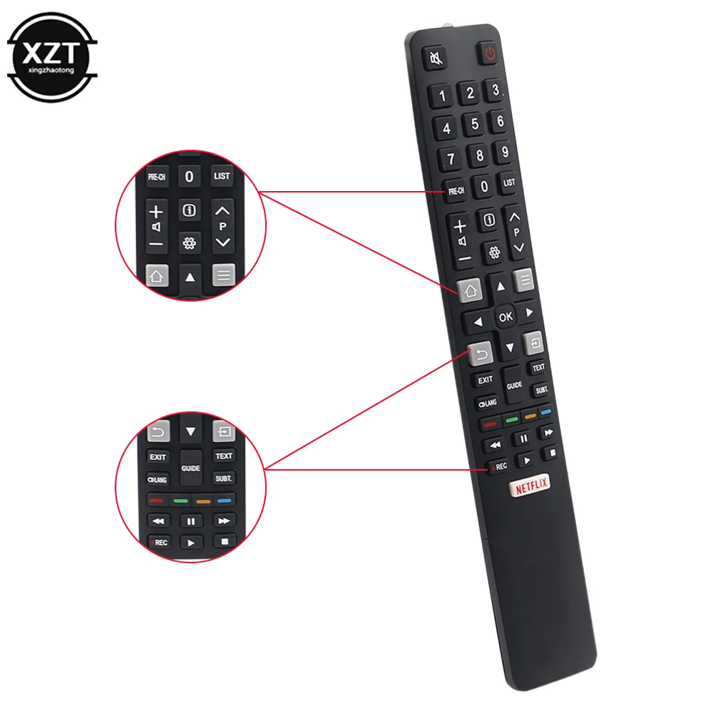

RC802N YA12 Remote Control for TCL Smart TV with RCE Function with NETFLIX Button Compatible for YUL1 RC802N YA12 RM-L1508