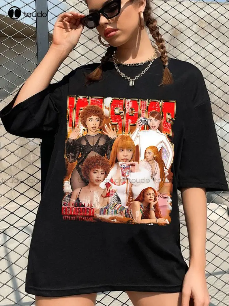 Винтажная рубашка в стиле ретро 90-х ледяная специя рэпера ледяной специи подарок