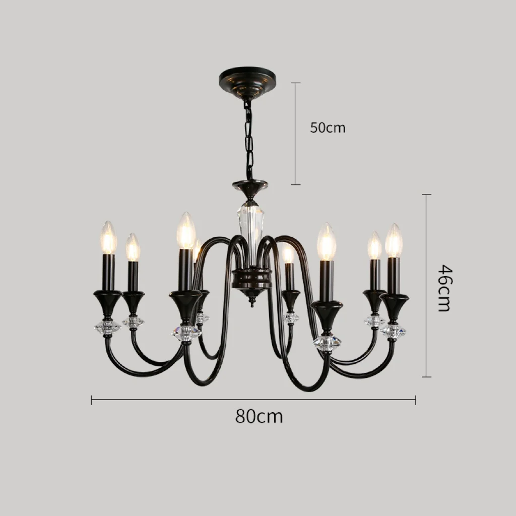 

Люстра LASHA черного цвета