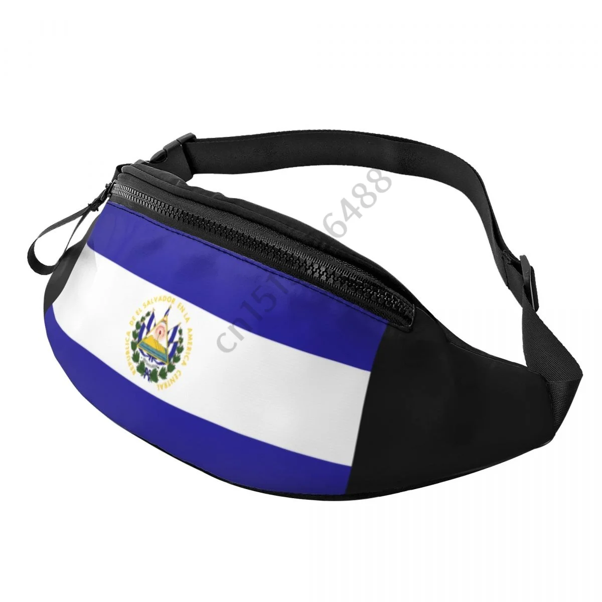

El Salvador Country Flag Women Men Fanny Pack Waist Bag Native Hip Lightweight Strap Waist Pack for Running Hiking