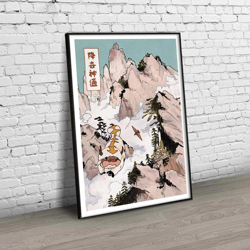 

Modular Hd Prints Picture Home Decor The Last Airbender Paintings Canvas Japan Portrait Poster Wall Art For Living Room No Frame