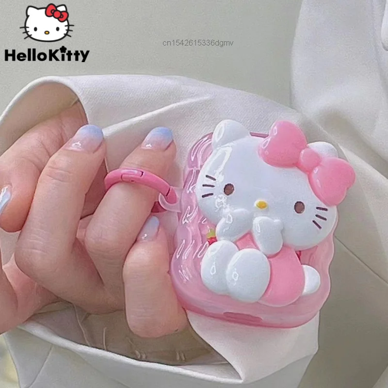 

Sanrio Hello Kitty Kawaii Anime Pink Bluetooth Earphone Protective Case Airpods 1 2 3 Cute Cover New Airpods Pro 2 Sweet Case