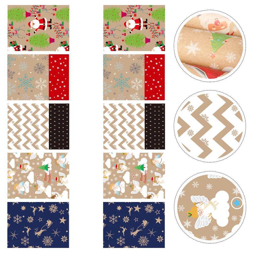 

Paper Wrapping Christmas Wrap Gift Holiday Decorations Santa Snowflake Supplies Partysheets Craftbundle Bulk Vintage