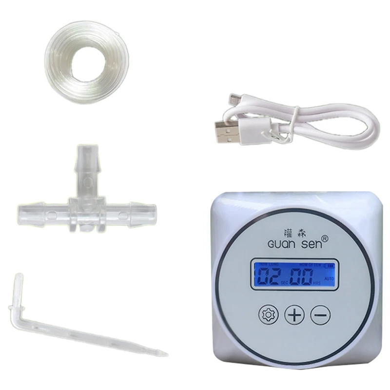 

Garden Drip Irrigation Device Automatic Watering Pump Controller Flower Plant Home Outdoor Watering Timer System