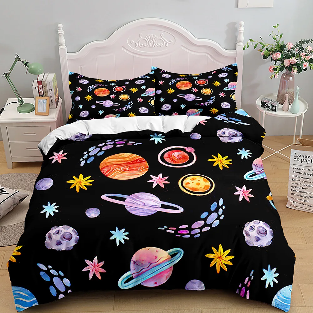 

2/3 шт., Комплект постельного белья из полиэстера