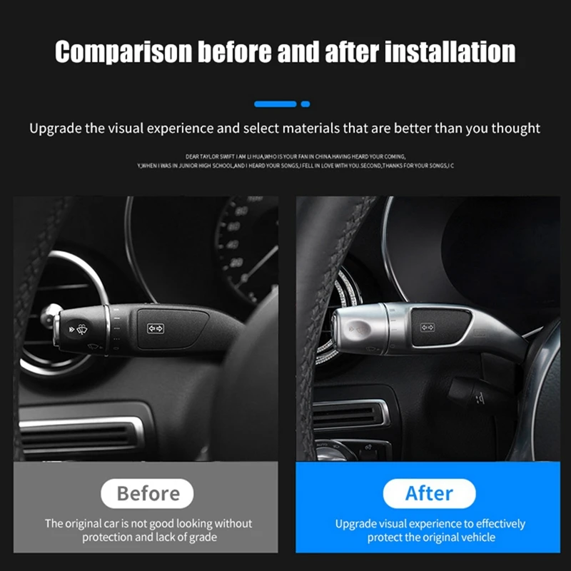 

Wiper Shifter Decorative Sticker Interior Modification Parts For Mercedes-Benz 2022-2023 C-Class C200L C260L