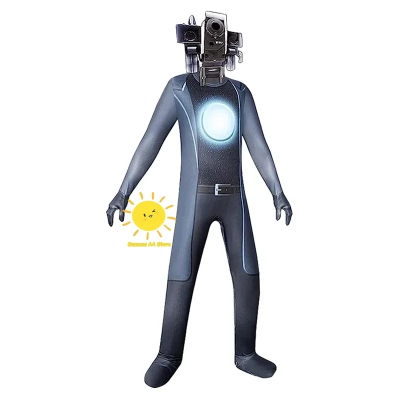 Skibidi костюм для косплея туалета мужской ТВ-камеры игры в унитаз