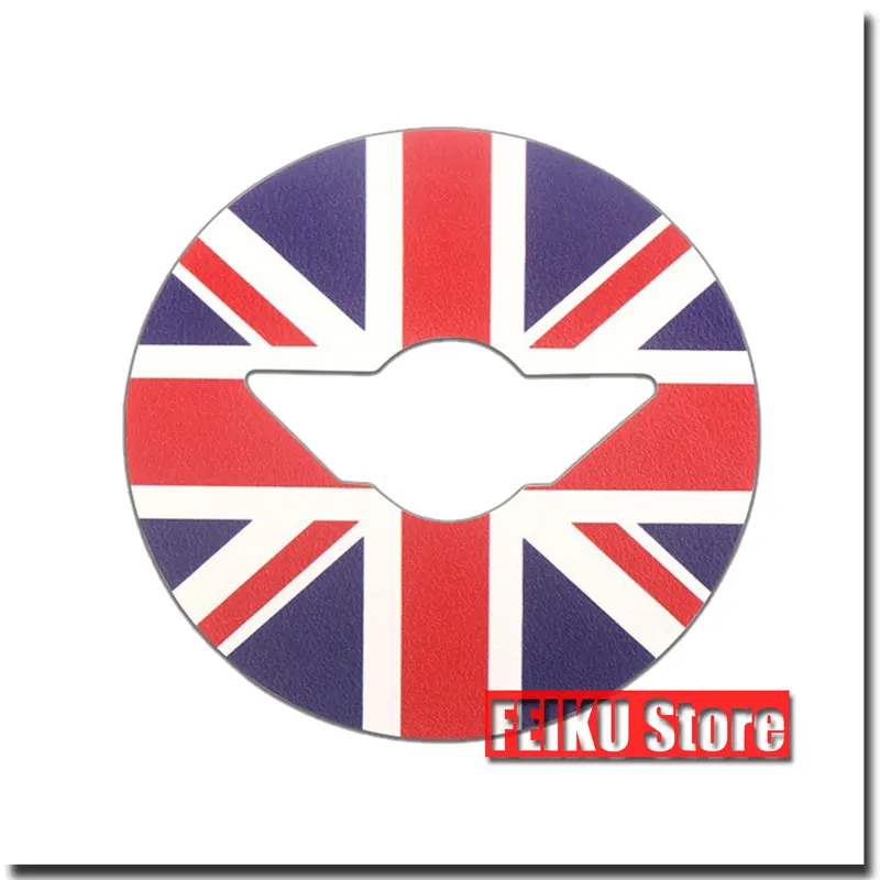 

Стильная Кожаная наклейка на руль автомобиля с мультяшным рисунком, интерьерная наклейка для MINI Cooper F54 F60 R55 R56 R57 R58 R60 R61 R52 R50